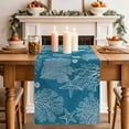 thumbnail image 2 of Table Runner 72 Inches Long for Kitchen Dining, Blue Coastal Dresser Scarf Farmhouse, Dining Table Decorations for Wedding/Parties, Starfish Coral Summer Beach Ocean 16 x 72 In, 2 of 8