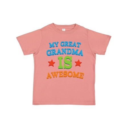 

Inktastic My Great Grandma is Awesome Gift Toddler Boy or Toddler Girl T-Shirt