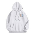 thumbnail image 4 of MHFRRA Sudaderas y Sudaderas Casuales para Hombre, de Corte Relajado, con Estampado Gráfico para Otoño E Invierno, de Fácil Cuidado, Ideales para Uso Diario Blanco, 4 of 4