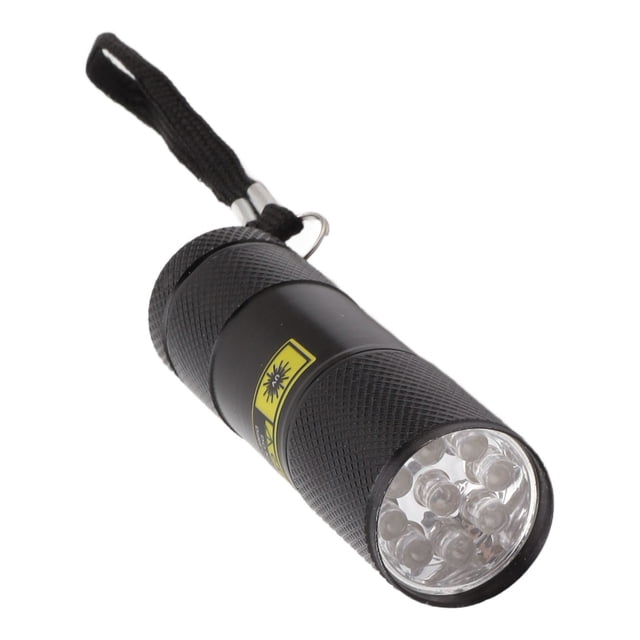 Linterna Ultravioleta De Mano, 395 Nm 9 LED De Luz Púrpura Pequeña Linterna UV IPX4 aleación De Aluminio Impermeable Para Manchas Secas
