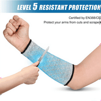 4 Pairs Cut Sleeve Arm Protection Sleeves Level 5 Protection Protective Sleeves for Men Women