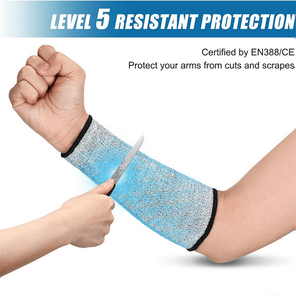 4 Pairs Cut Sleeve Arm Protection Sleeves Level 5 Protection Protective Sleeves for Men Women