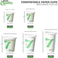 thumbnail image 6 of EcoQuality 12 oz Paper Cups with Flat Lids, White, Disposable, PLA Lined,  Hot and Cold Drink Cups (25 Count), 6 of 7