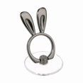 thumbnail image 1 of wonima02 Rabbit Phone Grip - Clear Cell Phone Ring Holder Transparent Stand Finger Sticky Grip (2 Black Rabbit), 1 of 1