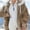 Khaki, variant on UTTOASFAY Coat Women Plus Size Winter Warm Loose Plush Zip Hooded Jacket Coat Khaki 16(XXXXL)