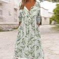 thumbnail image 2 of Vestidos Para Mujer Vestidos de Otoño Estampado de Moda Causal Escote en V Botón Manga Larga Bolsillos de Vacaciones Vestido Odeerbi  ODB130446, 2 of 3