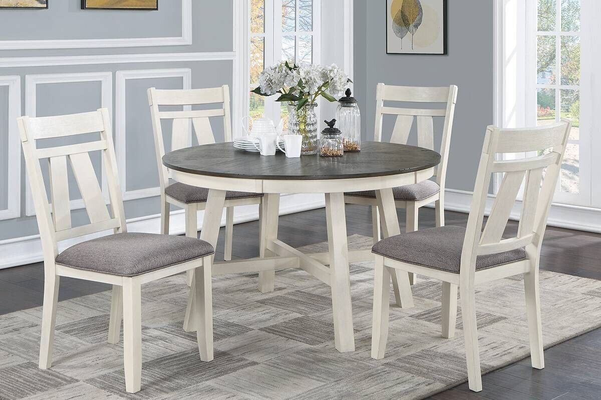 Grey and white kitchen sale table and chairs