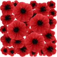 thumbnail image 1 of Amapola roja artificial WILLBOND para Halloween, 18 unidades, 1 of 6