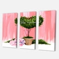 thumbnail image 3 of Designart ' Be Mine Heart Shaped Valentine House Plant ' Farmhouse Canvas Wall Art Print, 3 of 3