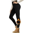 thumbnail image 2 of Women's Lambswool Lined Leggings High Waist Winter Yoga Pants Soft Warm Leggings, 2 of 2