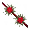 thumbnail image 2 of Christmas Decor, Christmas Bows Ribbons Ornament, Vintage Christmas Decor, Christmas Wreath, Christmas Ribbon, for Xmas Tree, Home, Party, Holiday Christmas Decorations, 2 of 6