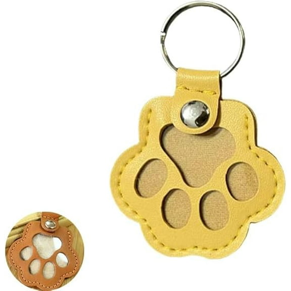 Dog Hair Collector Keychain Charm Memorial Storage, Pet Loss Keepsake,Collection Cat Hair Keychain Bottle