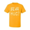 thumbnail image 2 of Bear Hug Lover | Mens Animal Lover Graphic T-Shirt, Gold, X-Large, 2 of 3