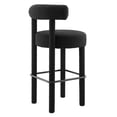 thumbnail image 4 of Modway Toulouse Boucle Fabric Bar Stool in Black Black, 4 of 9
