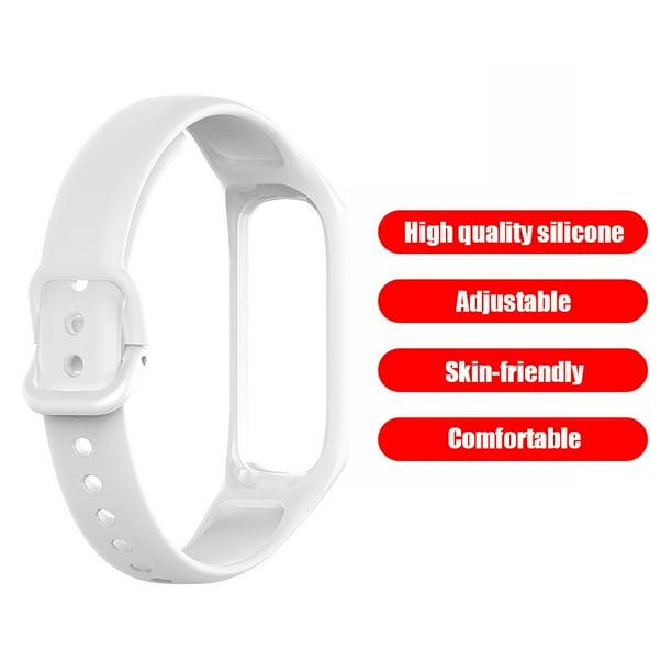 Famelof Silicone Replacement Wrist Strap for Samsung Galaxy Fit 2 SM R220 White