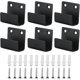 thumbnail image 1 of SZTXJ 6 Pieces Heavy Duty Stainless Steel Tile Hooks Wall Hooks Metal Device Holder U-Shaped Corner Bracket for Bathroom and Kitchen Garage (Black), 1 of 5