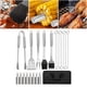 thumbnail image 4 of 20 piezas de Herramientas para asar -Kit de parrilla de material acero inoxidable de - de utensilios de accesorios para asar al, 4 of 9