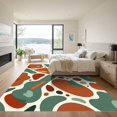 thumbnail image 3 of ODIKA 6'x9' Machine Washable Non-Slip Area Rug, Abstract Green High Traffic Rug, Green, 1170887, 3 of 7