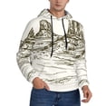 thumbnail image 2 of Fotbe Men's Hoodie with Wild West Desert With Cowboy Pattern - Kangaroo Pocket Pullover Hooded Sweatshirt, Perfect for Daily Wear, Travel, and Home-XX-Large, 2 of 7