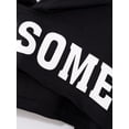 thumbnail image 5 of Doomiva Kids Girls Hoodies Long Sleeve Pullover Sweatshirts Hip Hop Street Jazz Dance Crop Tops Black 11-12, 5 of 7