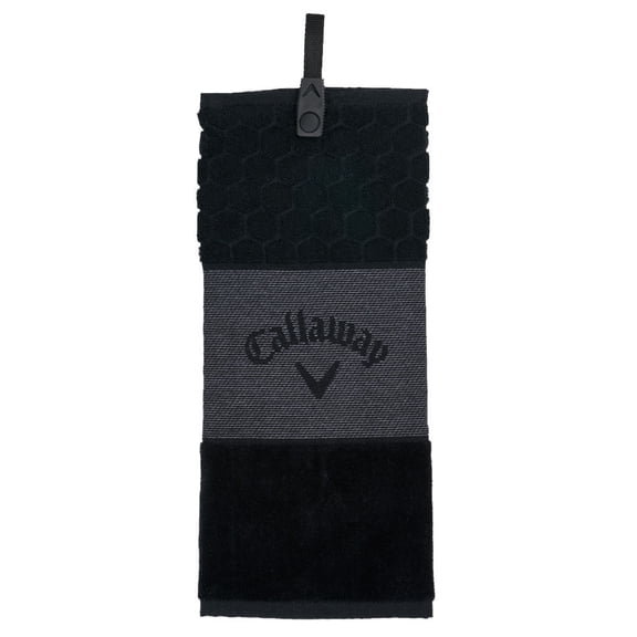 Callaway Golf Trifold Black Towel New