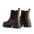 thumbnail image 3 of BURUDANI Women’s Elastic Chelsea Ankle Boots Platform Low Chunky Heel Lug Sole Heeled Booties, 3 of 6