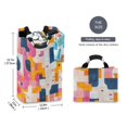 thumbnail image 2 of Yayeee Freestanding Laundry Hamper with Handle Collapsible Large Storage Basket for Clothes, Art Geometric, 2 of 7