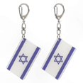 thumbnail image 1 of 2Pcs Flags Keychain for Car Keys Bag Pendants Patriotic Accessories Souvenirs, 1 of 4
