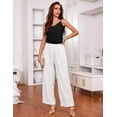 thumbnail image 6 of Ekouaer Womens Pajama Sets Soft Lingerie Sleepwear 2 Piece Cami Shorts Set V Neck Pj Lace Nightwear, 6 of 8