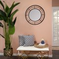 thumbnail image 3 of Sagebrook Home Metal Frame 28" Wall Mirror, Black, 3 of 3