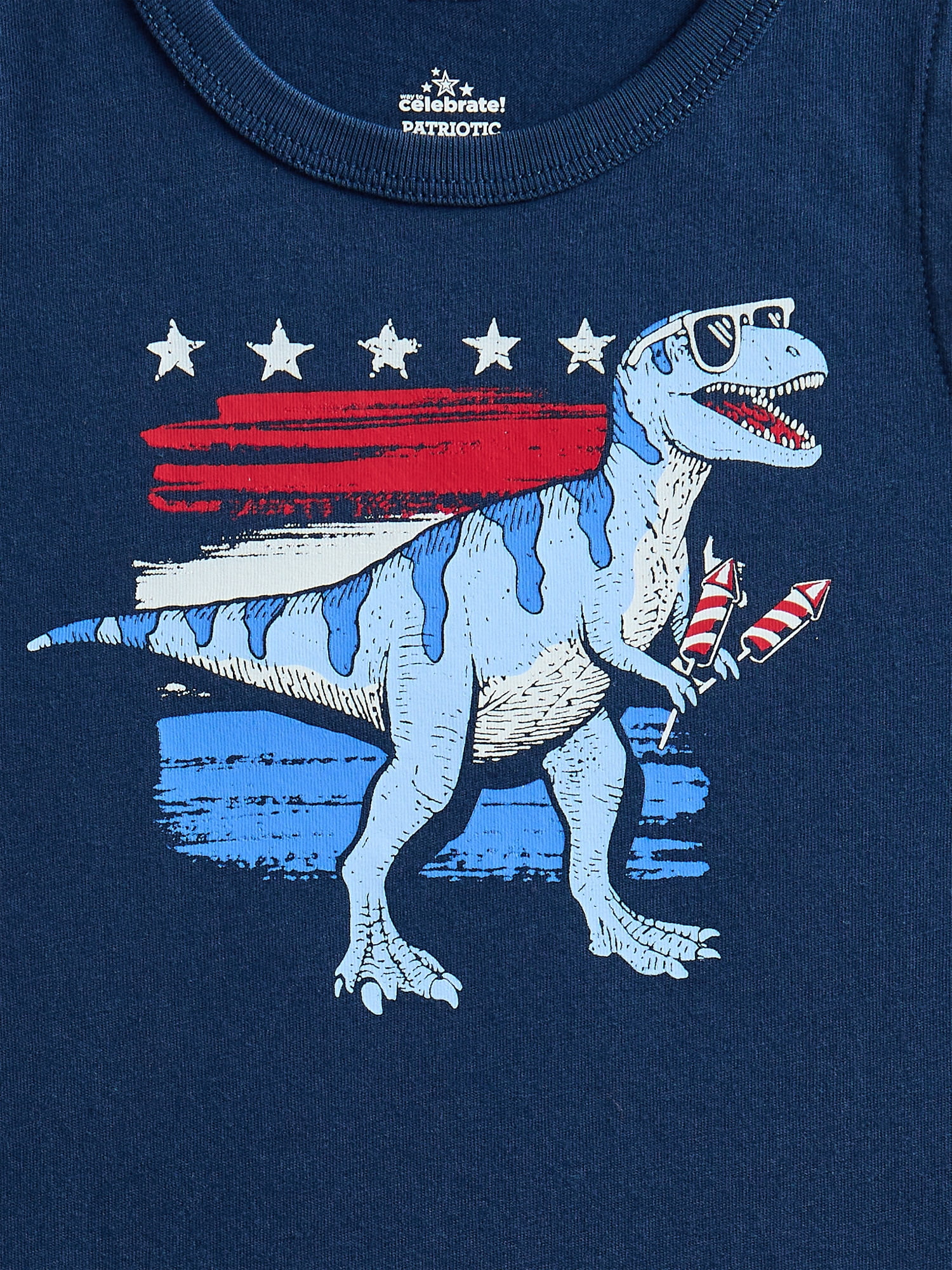 Way To Celebrate Fourth of July Toddler Boys Patriotic Americana Americana Muscle Tank Top, Sizes 12M-5T
