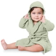 thumbnail image 1 of Bata de baño para niños Comfy Cubs Sage, 6 a 12 meses, algodón muselina, 1 of 4