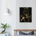 thumbnail image 4 of JEUXUS African American Wall Art Canvas Black Queen  12x16 in, 4 of 5