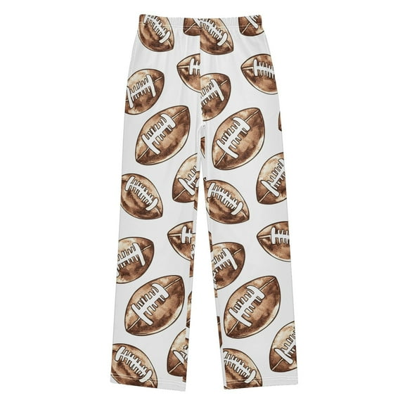 joogoo Retro Football Pajama Pants Pj Bottoms Sleepwear Lounge L