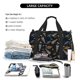 thumbnail image 5 of Fotbe Space Rocket Bolsa de Viaje con Estampado, Bolsa de Fin de Semana para Mujer con Compartimento para Zapatos, Bolsa de Gimnasio con Bolsillo Húmedo, 5 of 7