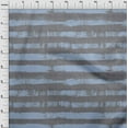 thumbnail image 4 of oneOone Tissu Popeline de Coton Bleu Poussiéreux Rayé Matériel de Robe Tissu Imprimé au Mètre 42 Pouces de Large, 4 of 4
