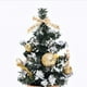 thumbnail image 5 of Decoración de árbol de Navidad artificial, modelo de árbol de Navidad, regalos para tienda de oficina en casa (20cm dorado A y rojo A), 2 uds., 5 of 5