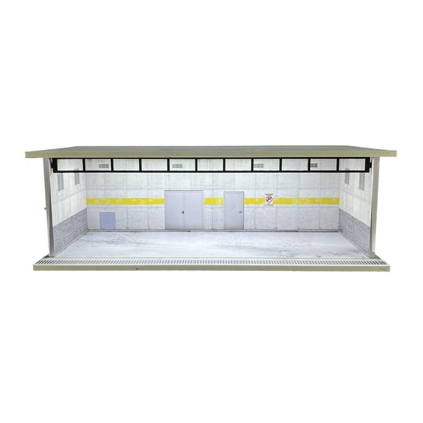 Vitrina de escritorio para coches de juguete y figuras de acción a escala 1/64. Estilo E