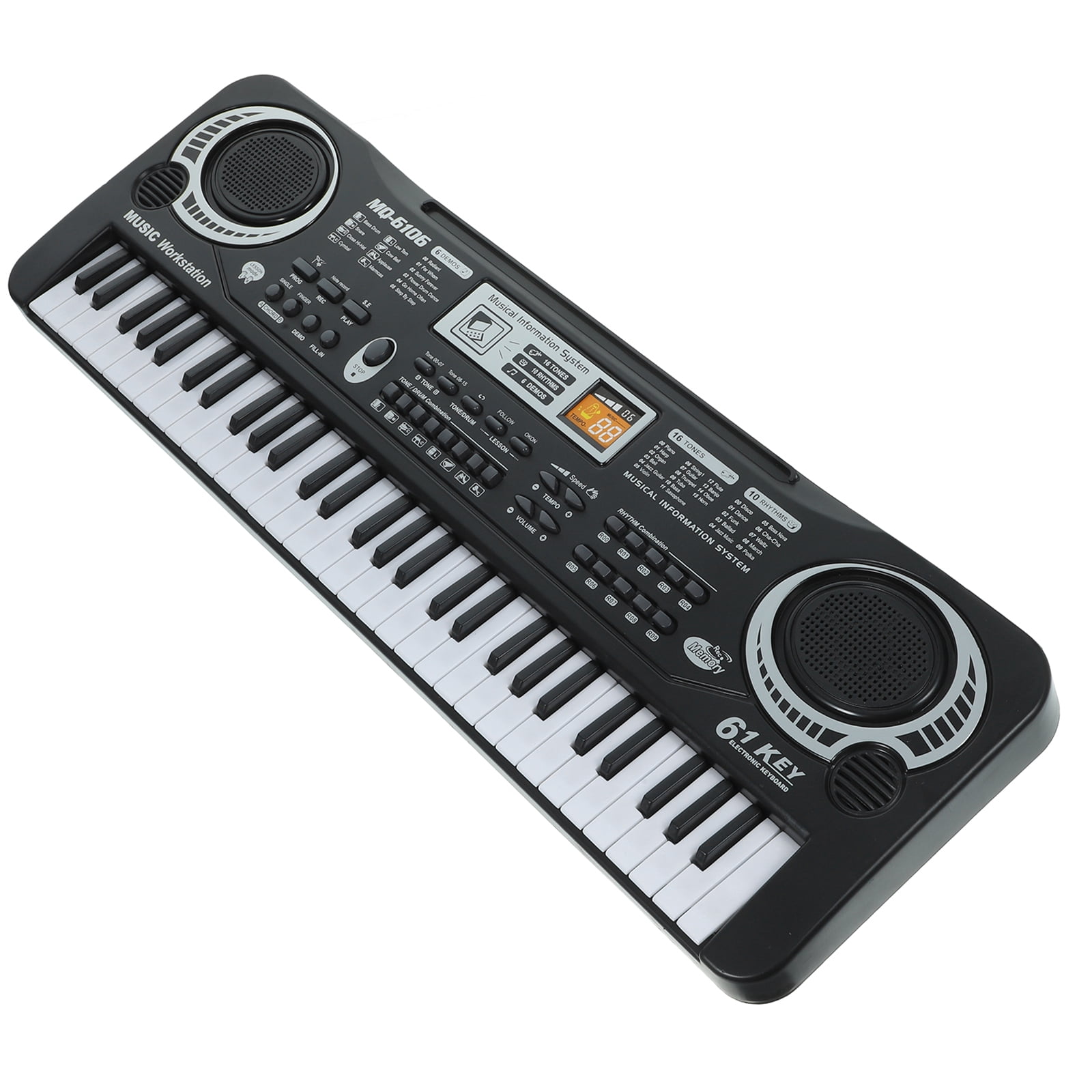 61 Keys Piano Keyboard, Electronic Digital Piano with Built-in Speaker Microphone