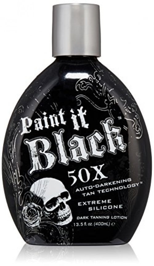 Millennium Tanning New Paint It Black Auto Darkening Dark Tanning Lotion 50x 13 5 Ounce Walmart Com Walmart Com