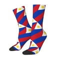 thumbnail image 2 of Women Colorful Crew Socks Flag Of The Philippines Novelty Fun Socks For Mens, 2 of 7