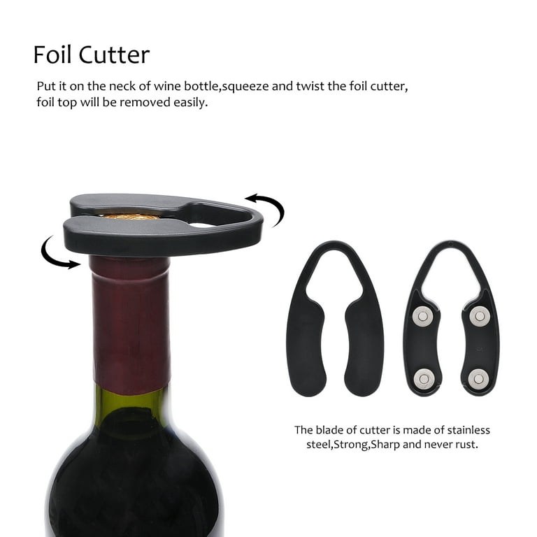 Hands DIY Bottle Foil Cutter , 4Pcs Sharp Wine Foil Remover