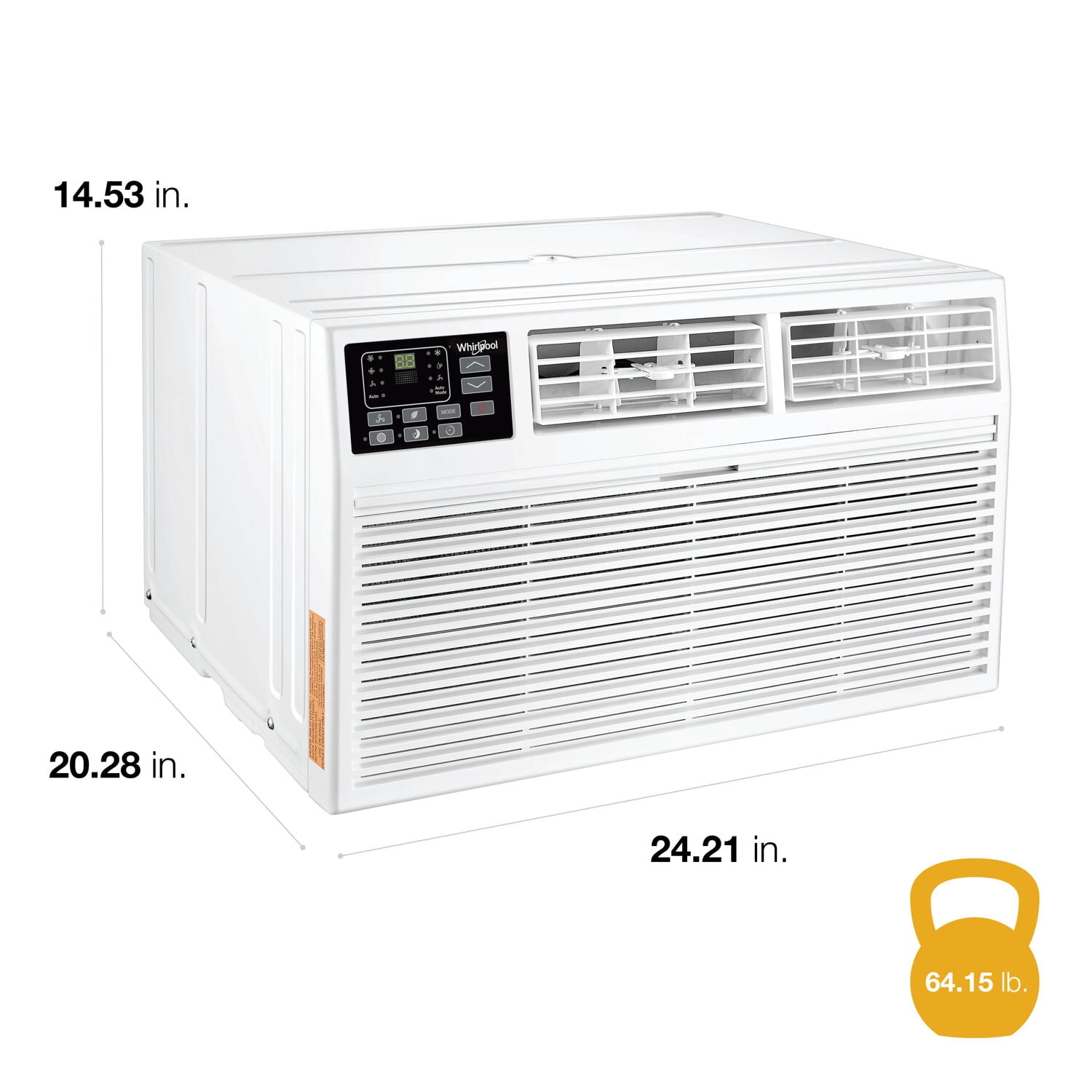 Whirlpool New 10,000 BTU 450 Sq Ft Through-the-Wall Air Conditioner, White