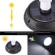 thumbnail image 3 of Bewildely Lámpara solar al aire libre Jardín LED Camping Lámpara solar 10W E27 Luz colgante Sensor de movimiento 3 Modo Brillo Iluminación y accesorios Bewildely HA024818-00, 3 of 6