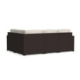 thumbnail image 4 of Homestyles Palm Springs Wicker / Rattan Outdoor 4 Seat Sectional in Brown, 4 of 6