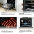 thumbnail image 4 of Rangaire RRE303TS 30" Electric Range Oven with Timer - Stainless Steel, Infrared Stove Burners, True Convection, Easy Reach Racks, 4 of 7