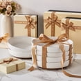 thumbnail image 7 of Vancasso Pasta Bowls Set of 6, 48 oz Stoneware Salad Bowls with Wide and Shallow, Large Serving Bowls, Soup Bowls, Microwave & Dishwasher Safe, White, 7 of 7