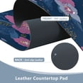 thumbnail image 5 of Leather Keyboard and Mouse Desk Mat Office Desk Accessories Protective Office Desk Decor Desk Pad Mat for Gaming, Work from Home, Office Blue Butterflies and Flowers 16.5" x 35.4", 5 of 9