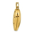 thumbnail image 2 of 14K Yellow Gold Charm Pendant Diamond 24 mm 25 24Mm Heart With Diamond Vintage Locket, 2 of 4