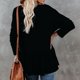 thumbnail image 4 of Top holgado NikouMX con cuello en V y volantes para mujer, 4 of 6
